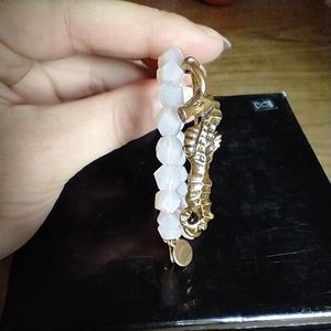 ALEX and ANI, Seahorse, Nova beaded wrap bracelet